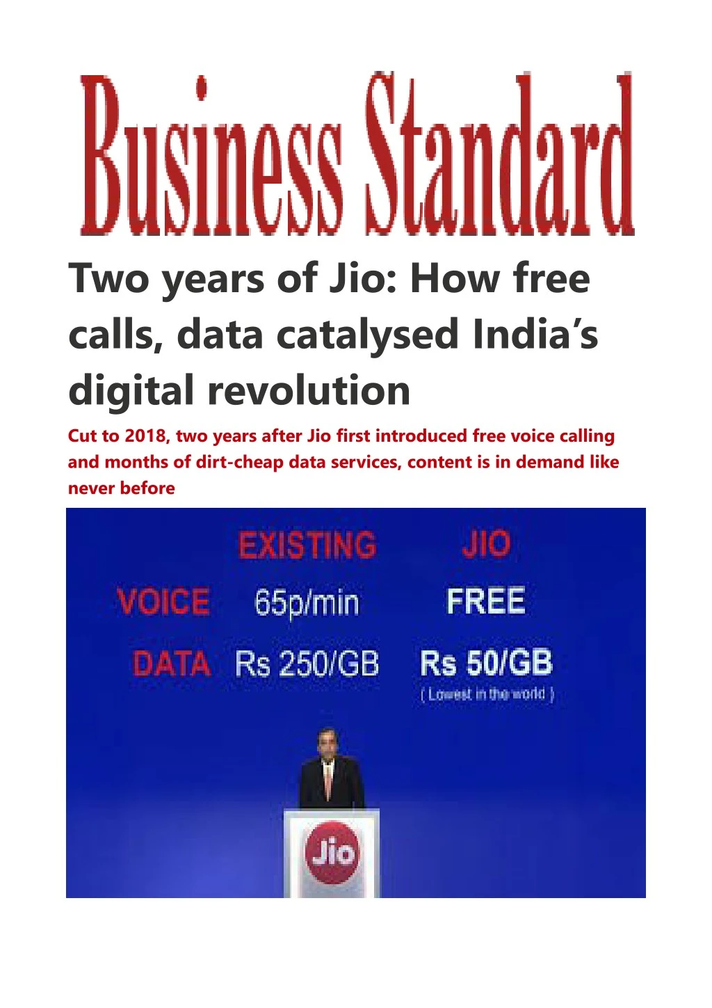 two years of jio how free calls data catalysed