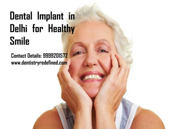 Dental Implant in Delhi for Healthy Smile