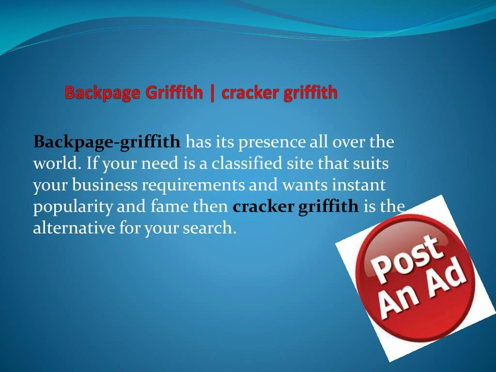 backpage griffith cracker griffith