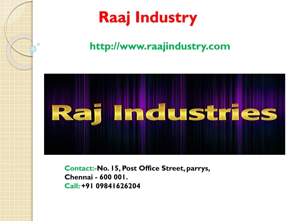 raaj industry