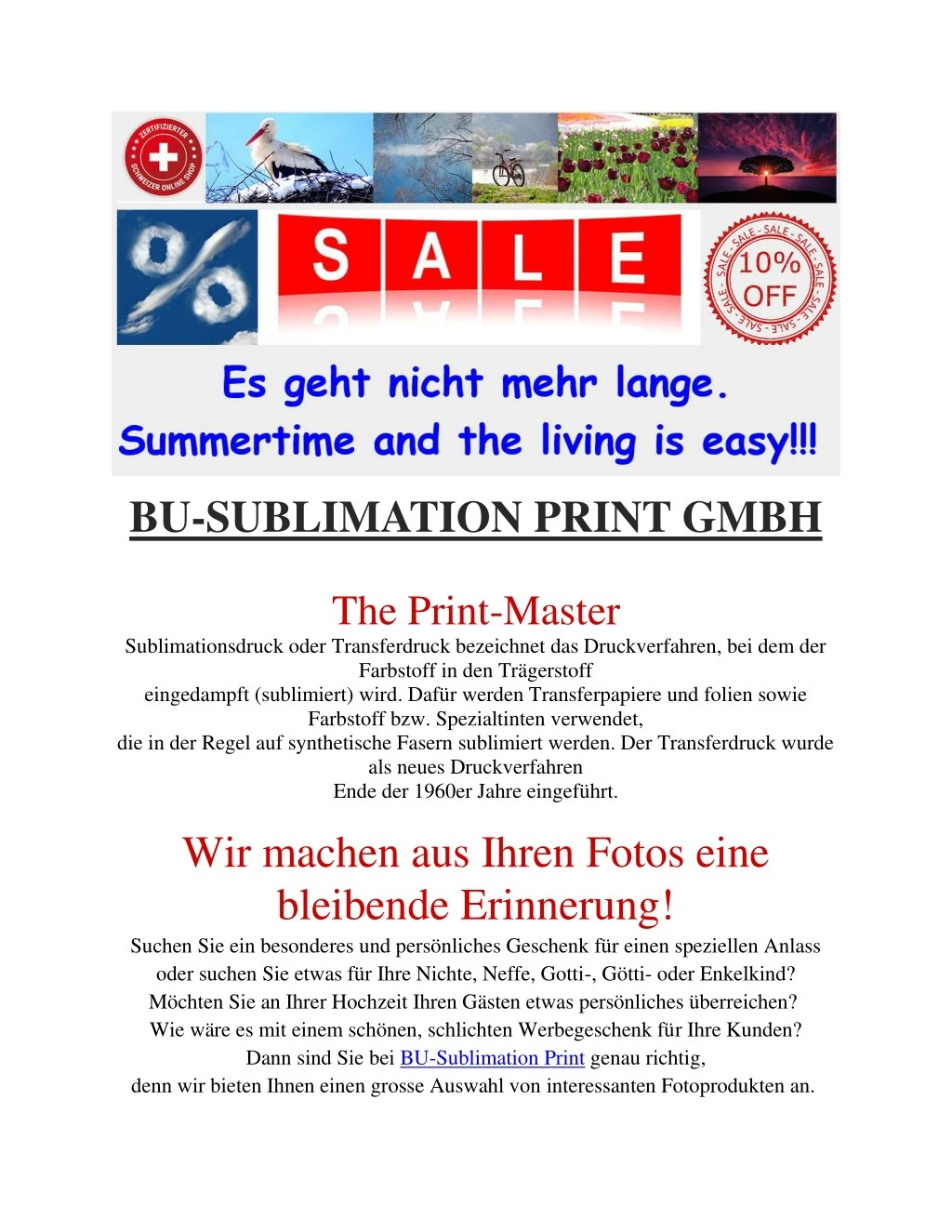 bu sublimation print gmbh the print master