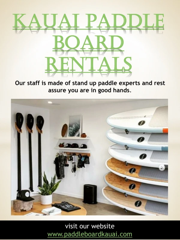 Kauai Paddle Board Rentals