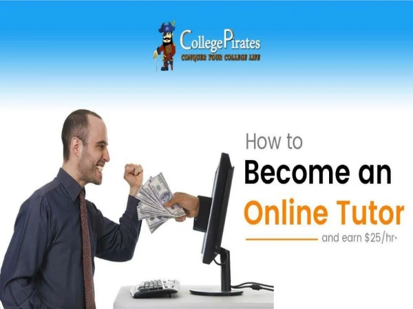 Become a Tutor Online with College Pirates