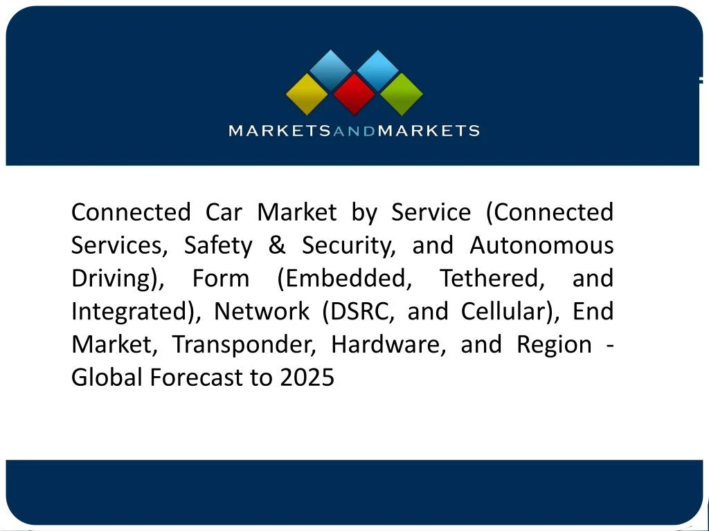 connected car market by service connected
