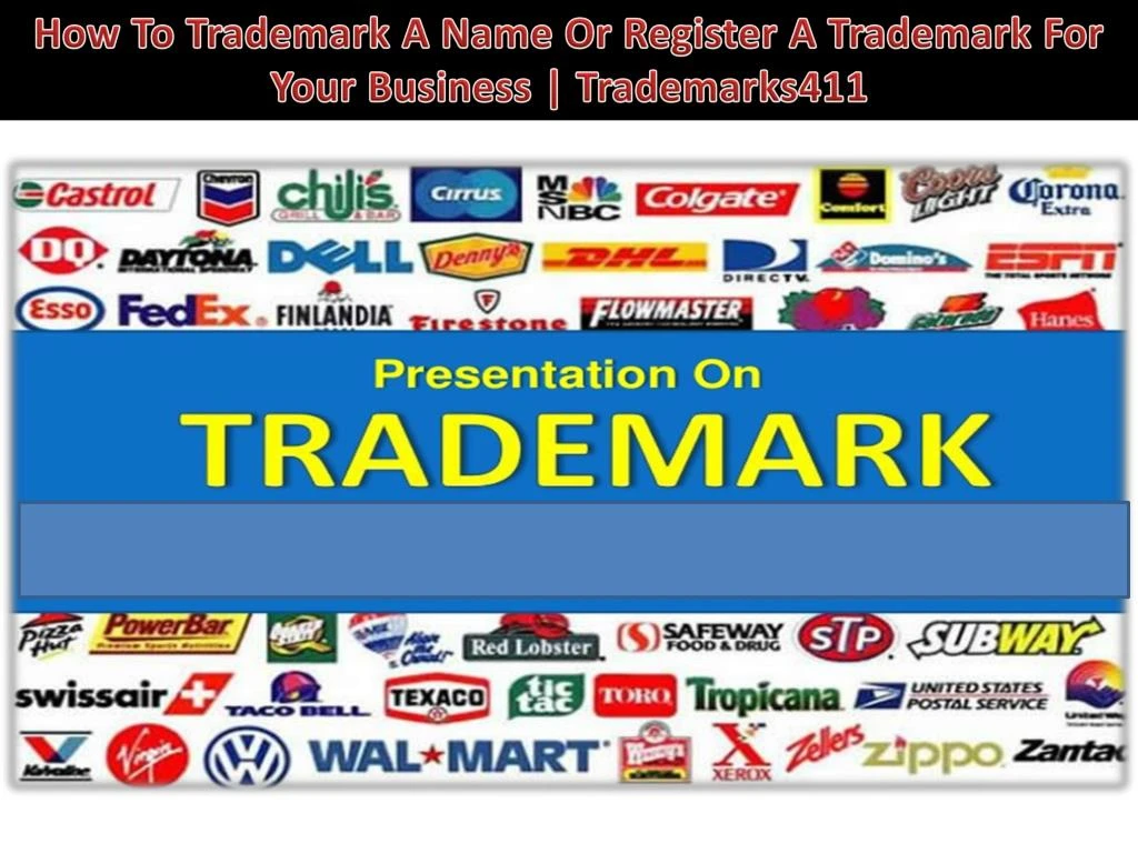 how to trademark a name or register a trademark