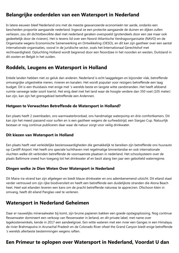 De Nederlandse Watersport Verbond Dagboeken