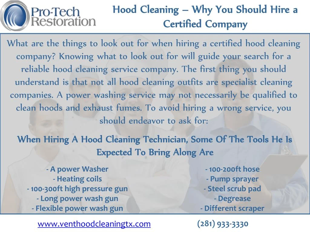 hood cleaning why you should hire a certified