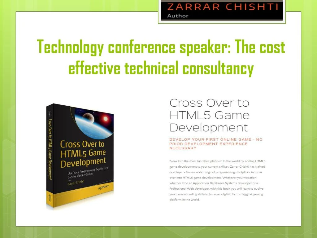 technology conference speaker the cost effective technical consultancy