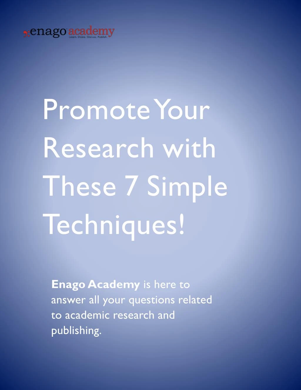 promote your research with these 7 simple