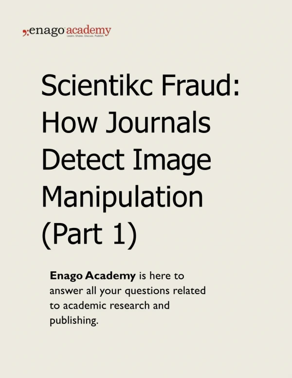 Scientific Fraud_ How Journals Detect Image Manipulation (Part 1) - Enago Academy
