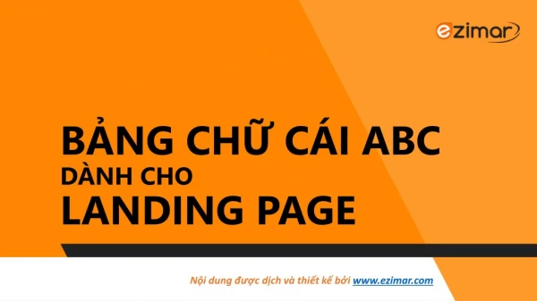 Ezimar - Bang chu cai ABC danh cho Landing page