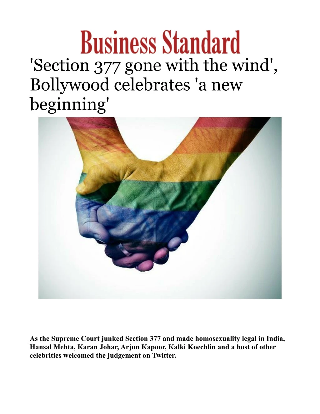 section 377 gone with the wind bollywood