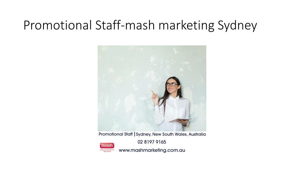 promotional staff mash marketing sydney
