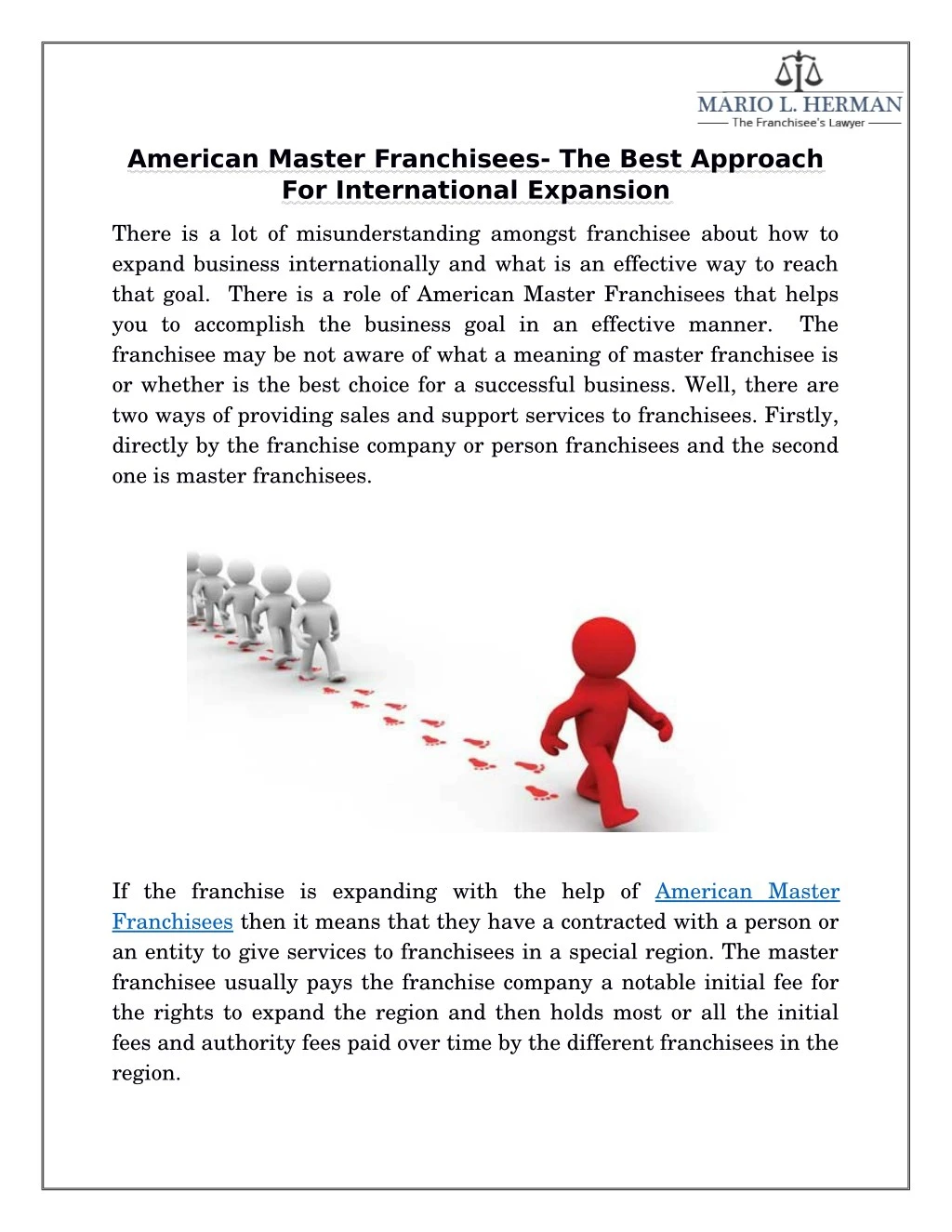 american master franchisees the best approach