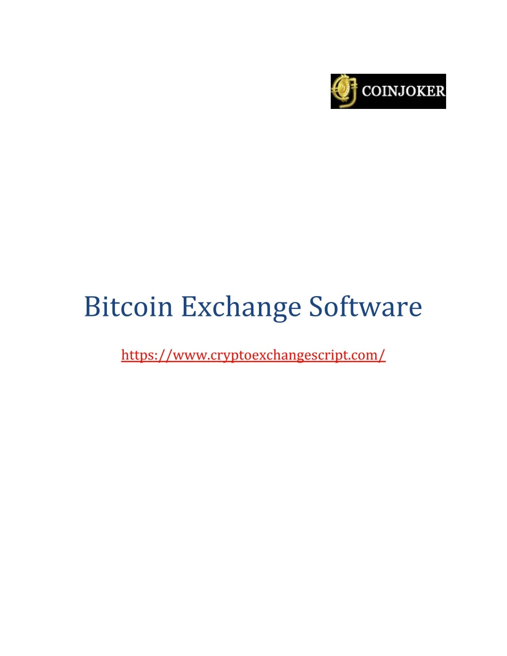 bitcoin exchange software