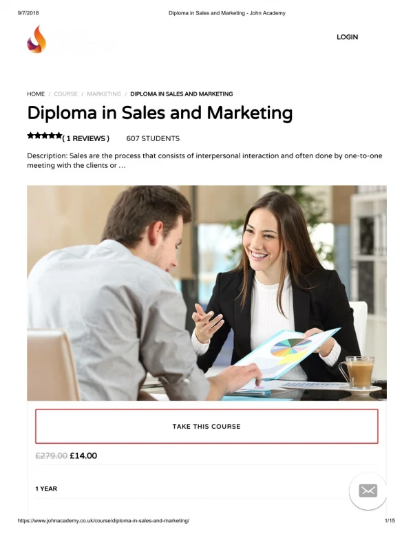 Diploma in Sales and Marketing - John Academy