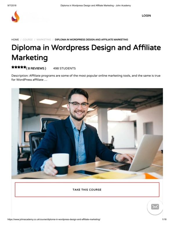 Diploma in Wordpress Design and Affiliate Marketing - John Academy