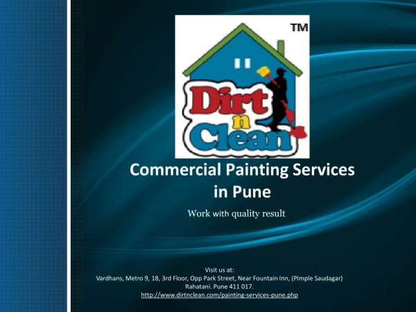 Commercial Painting Services in Pune - Dirt n Clean