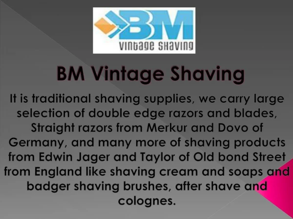 Best Safety Razor and soap for men | BM Vinatge Shaving