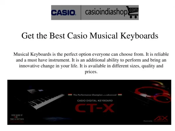 Get the Best Casio Musical Keyboards