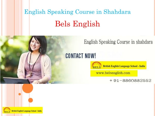 English Speaking Course in Shahdara