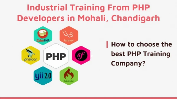 How to choose the best PHP training company in Chandigarh, Panchkula and Mohali