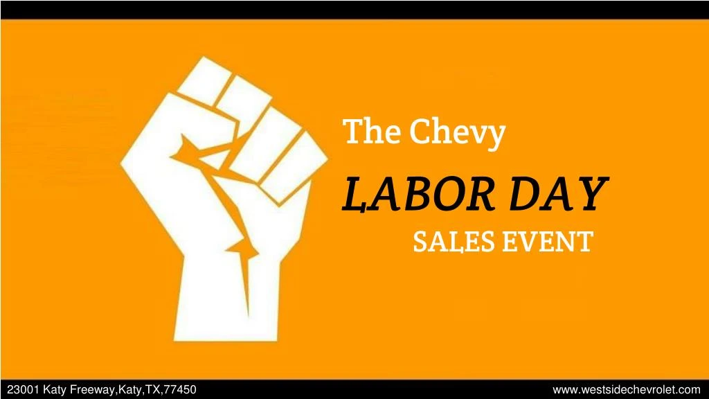 the chevy labor day sales event