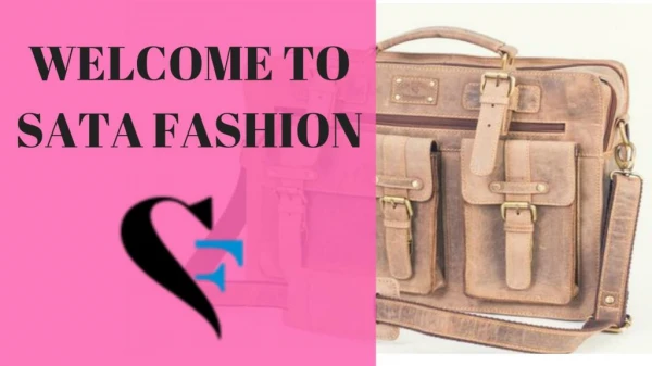 Get Stylish Laptop Bags for Women Online at SATA FASHION