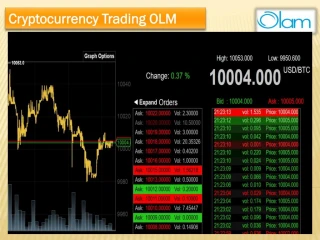 Cryptocurrency Trading OLM - slide 1