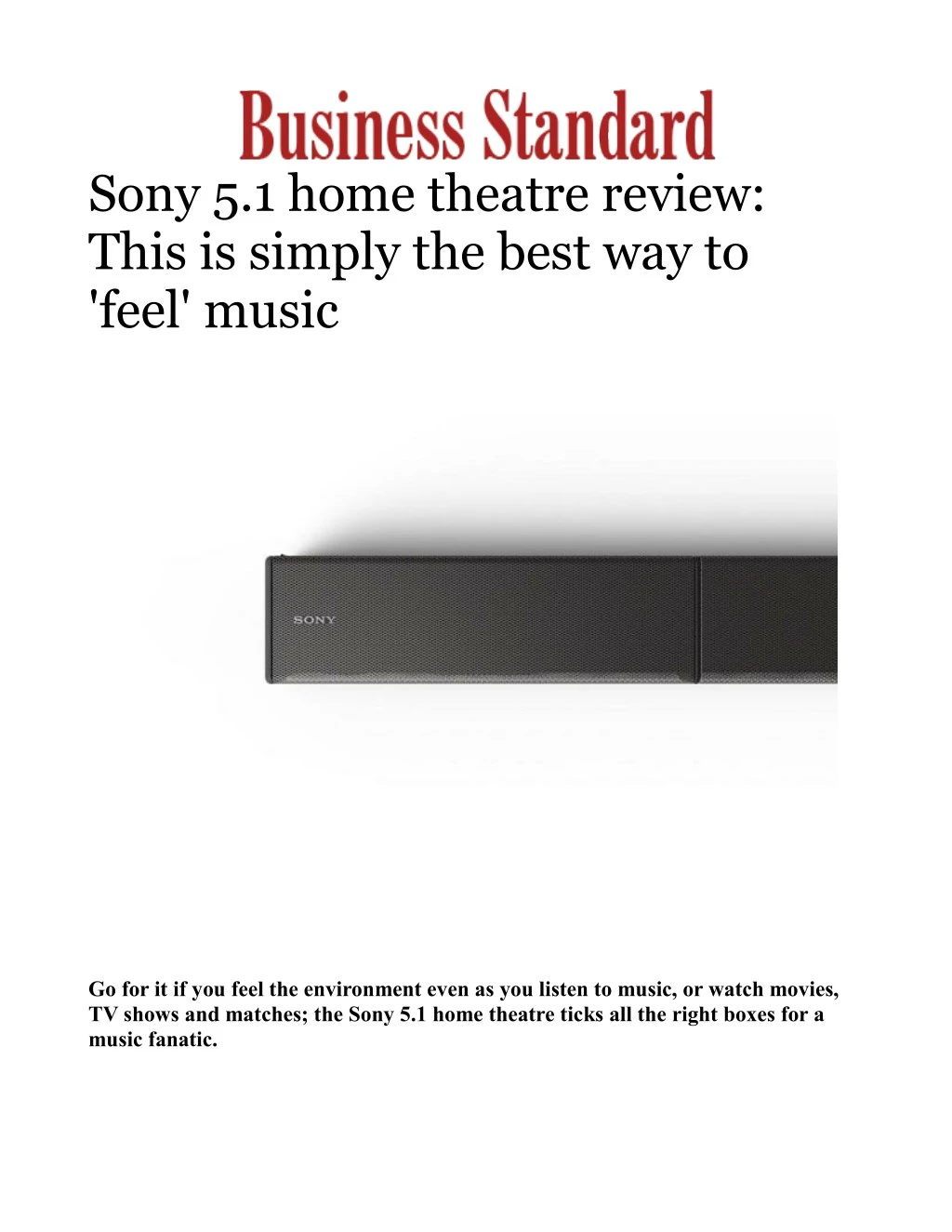 sony 5 1 home theatre review this is simply