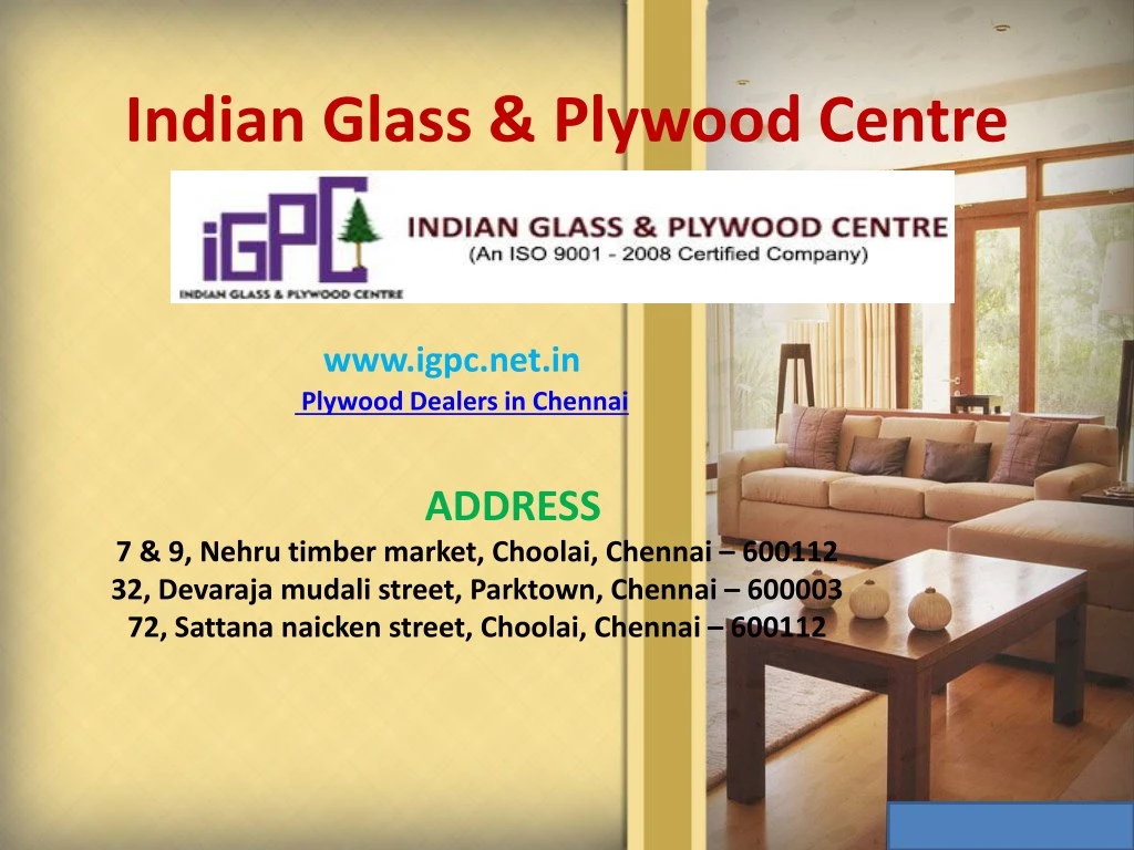 indian glass plywood centre