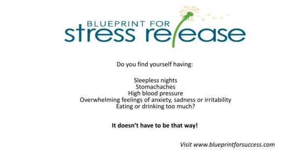 Blueprint for Stress Release