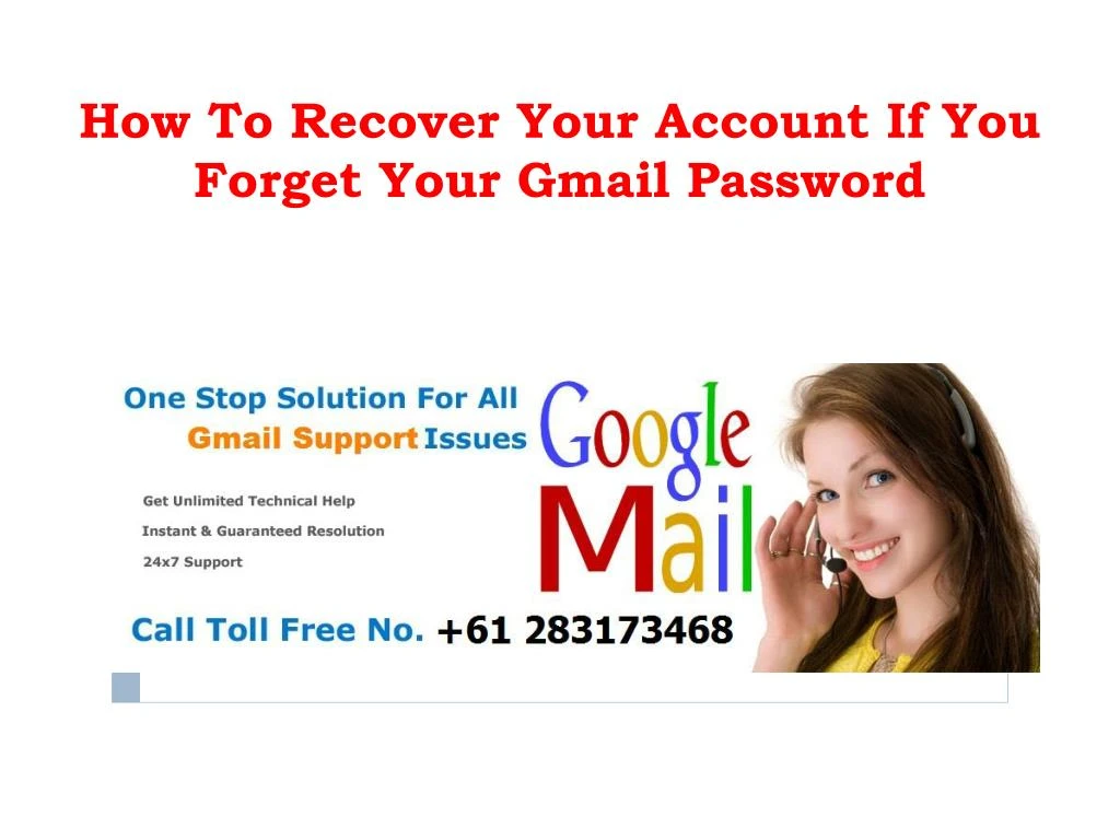 how to recover your account if you forget your gmail password