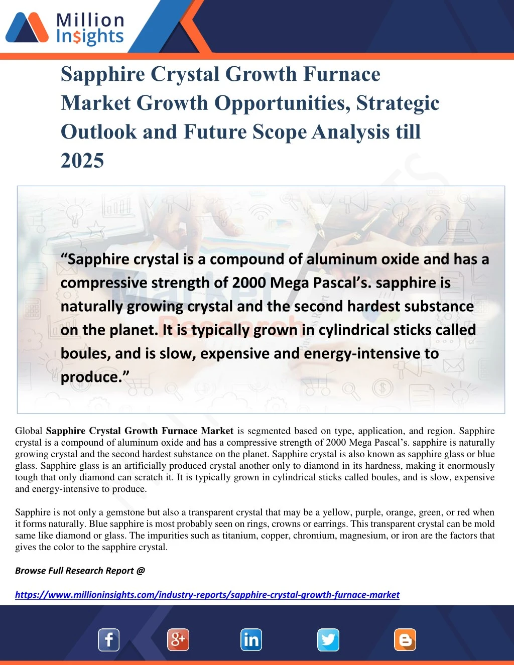 sapphire crystal growth furnace market growth