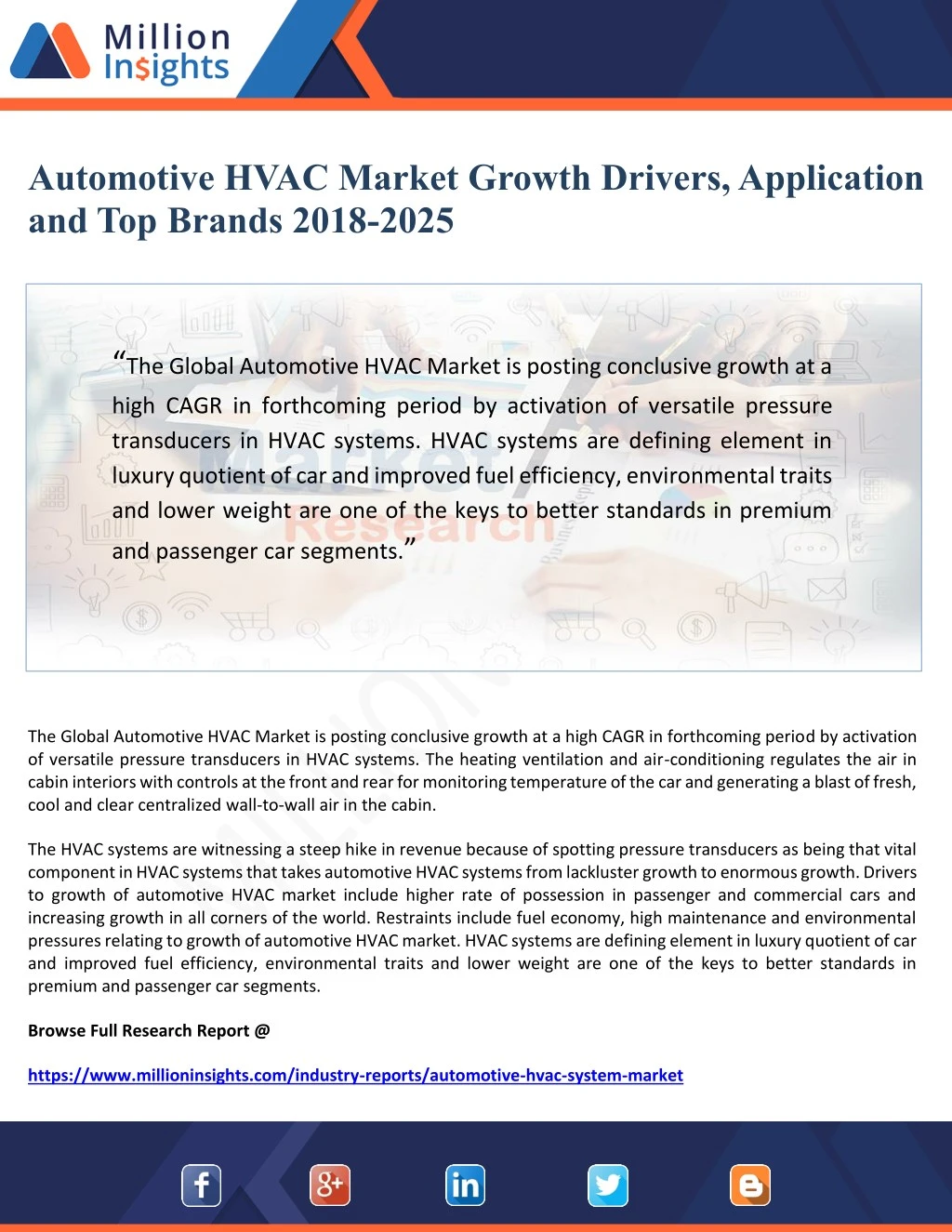 automotive hvac market growth drivers application