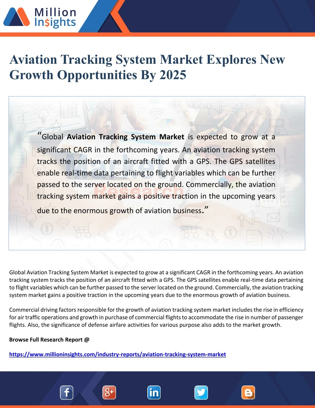 aviation tracking system market explores