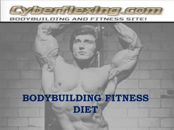 Bodybuilding Fitness Diet
