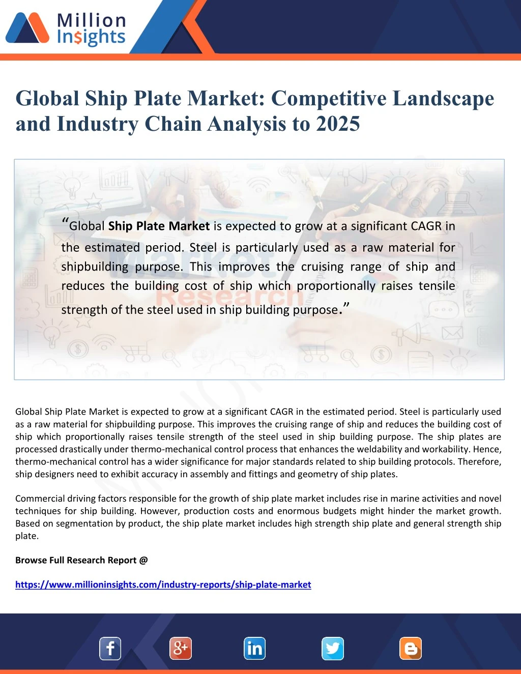 global ship plate market competitive landscape