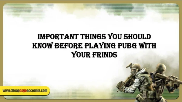Important Things to Learn Before Playing PUBG