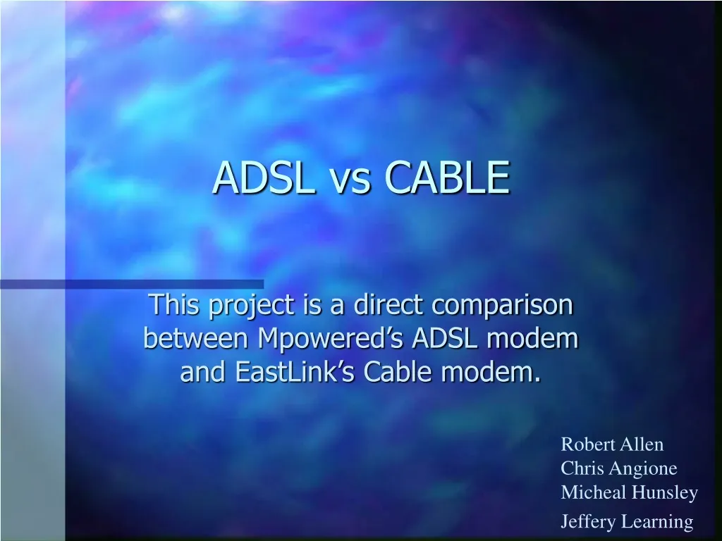 adsl vs cable