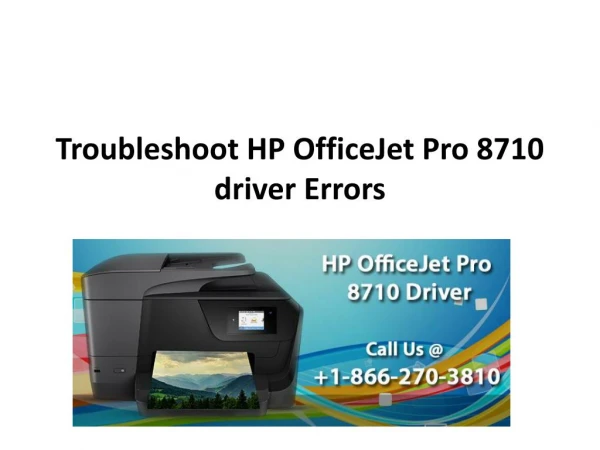 Troubleshoot HP OfficeJet Pro 8710 driver Errors