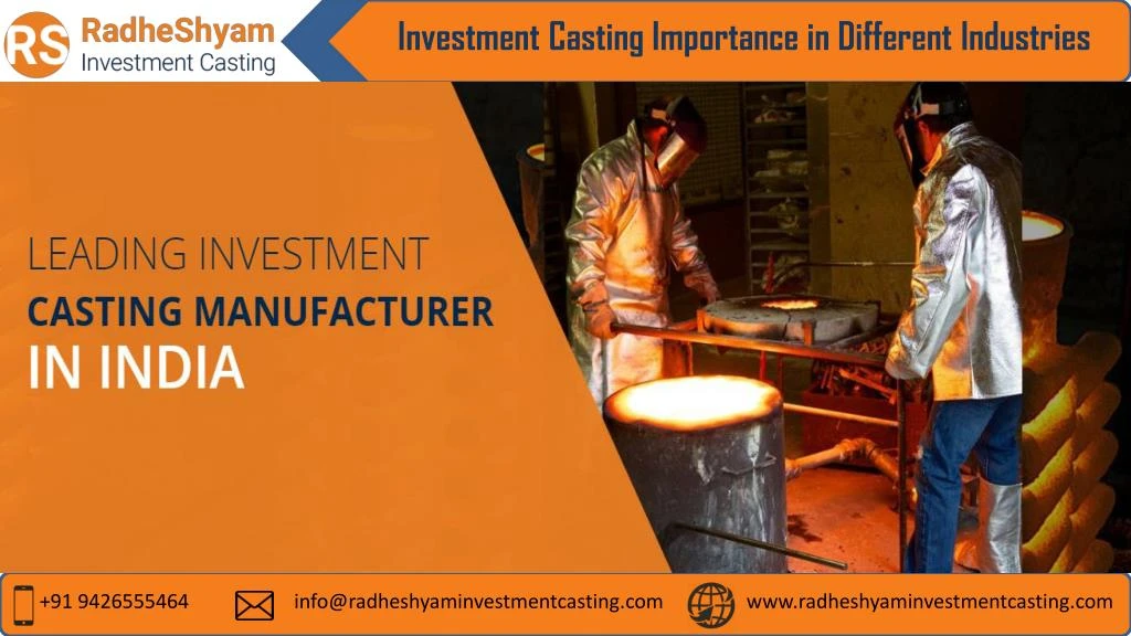 investment casting importance in different
