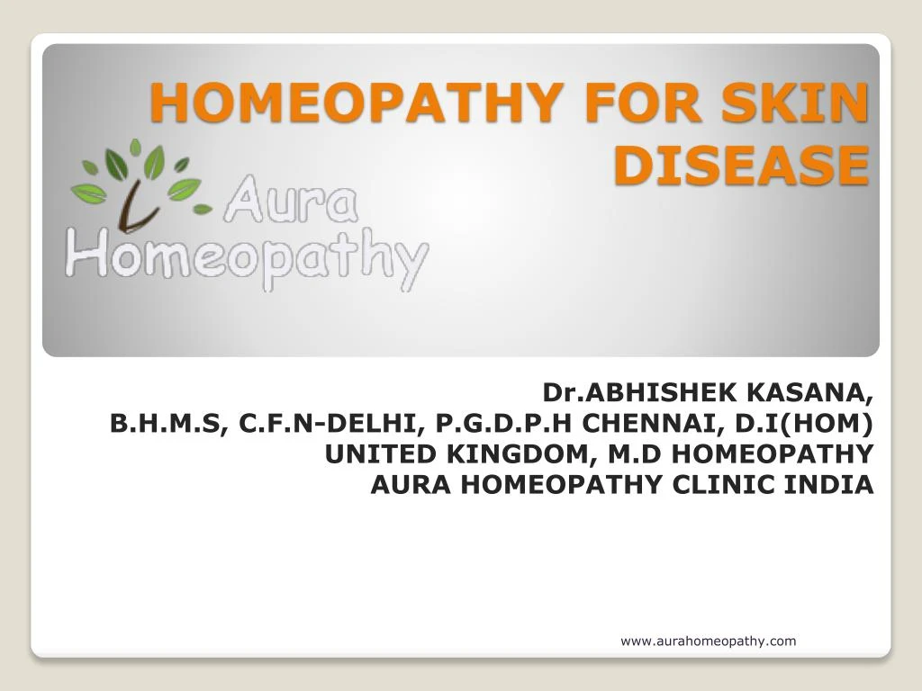 homeopathy for skin disease