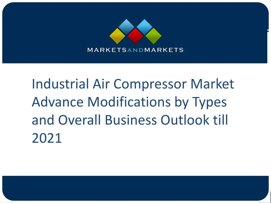 industrial air compressor market advance