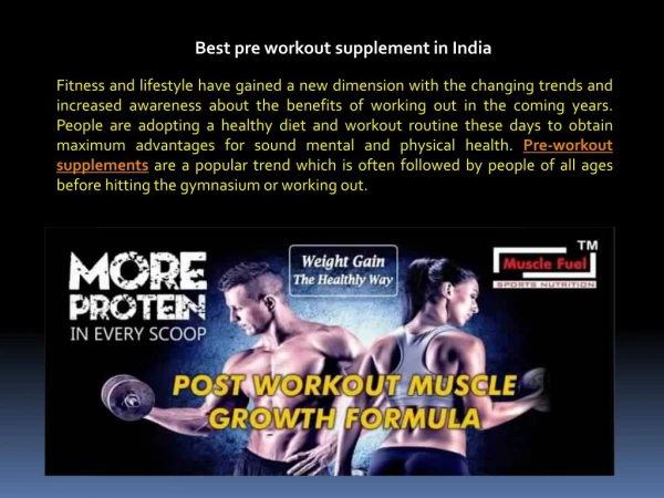 Online protein powder in India