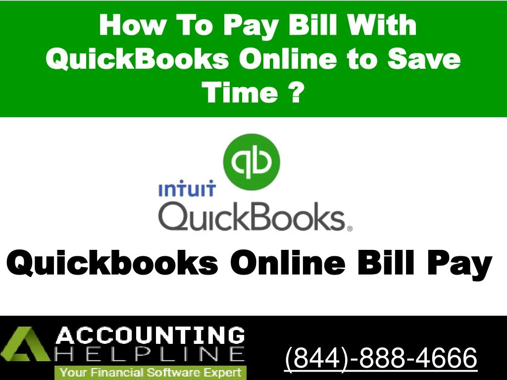 how to pay bill with quickbooks online to save time