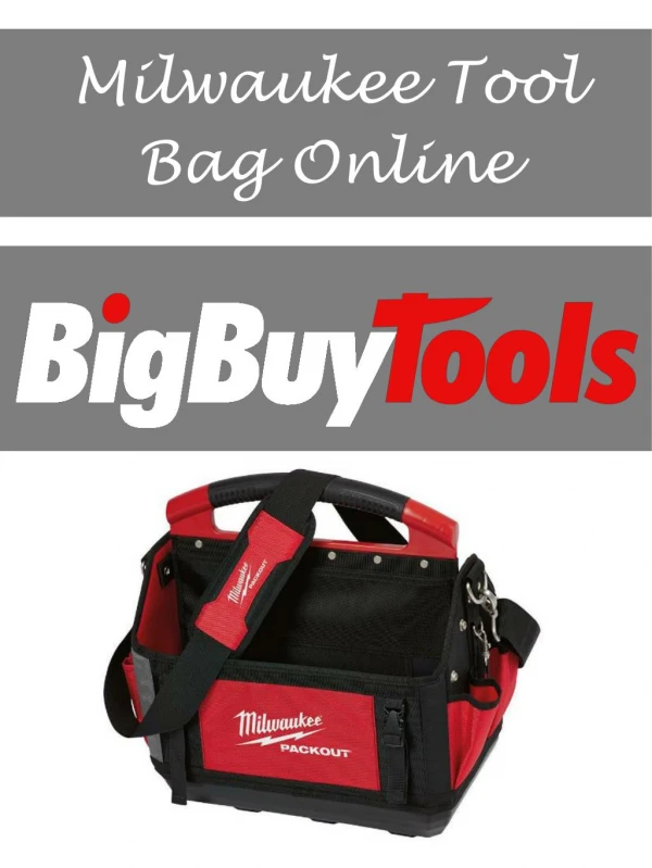 Milwaukee Tool Bag Online