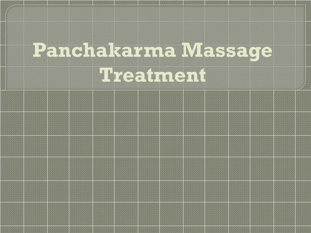 panchakarma massage treatment