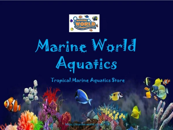 Marine World Aquatics PPTAt Marine World Aquatics we stock range of salt water reef aquarium dry goods fish and corals f