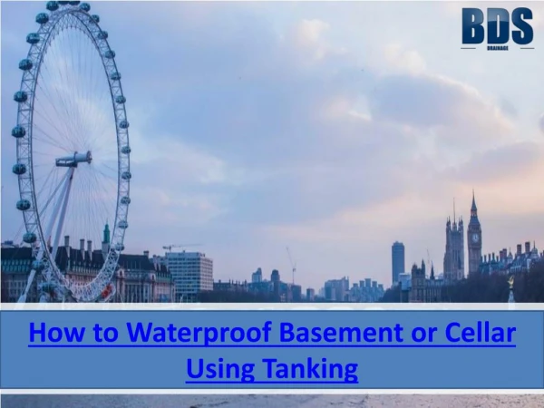 How to Waterproof Basement or Cellar Using Tanking